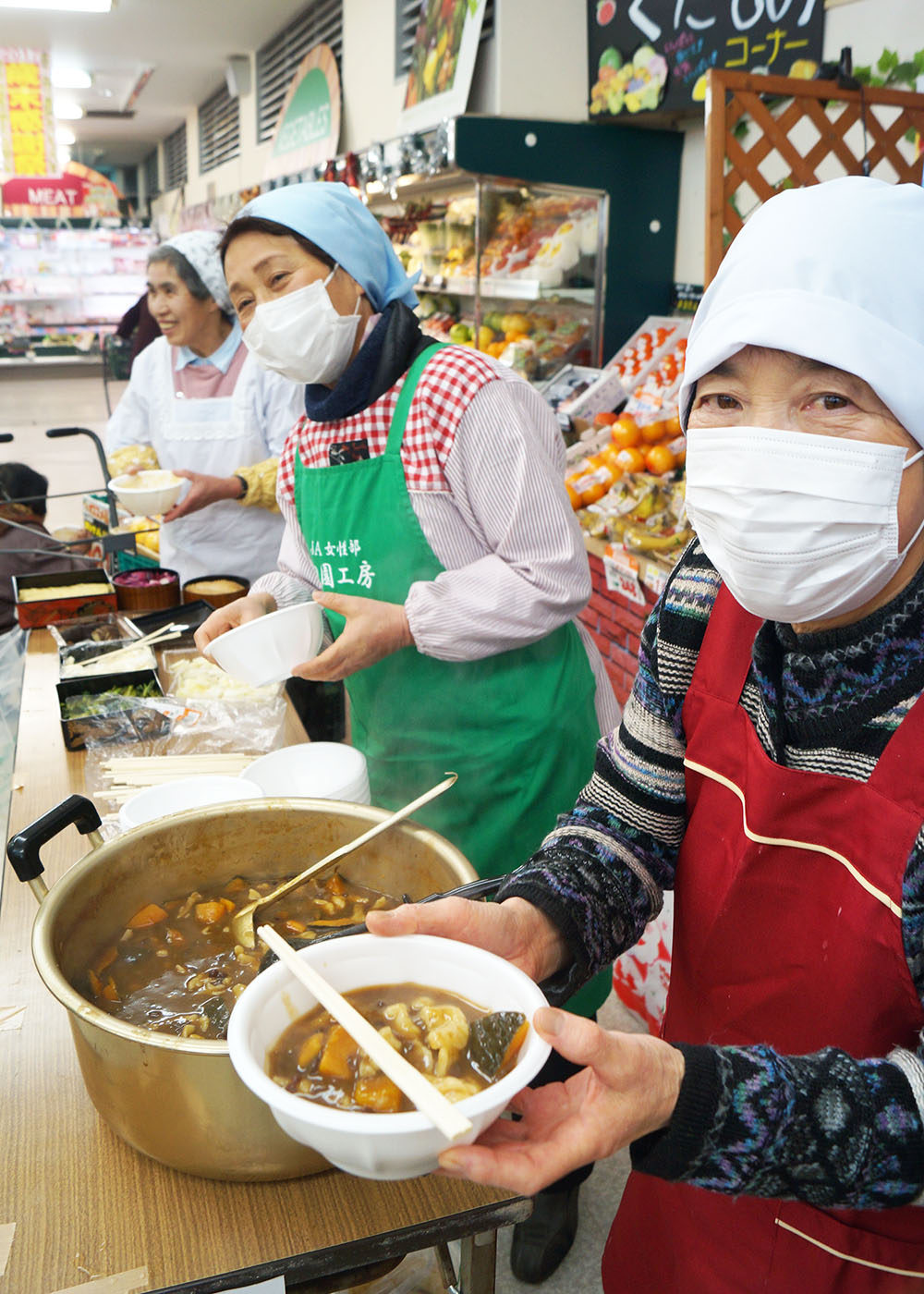 食べて温まって かぼちゃはっとう提供 一関 Iwanichi Online 岩手日日新聞社