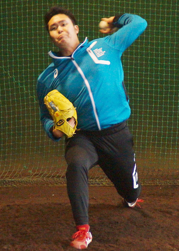 今季の飛躍期す プロ野球・広島高橋樹也投手 地元で自主トレ【花巻】｜Iwanichi Online 岩手日日新聞社