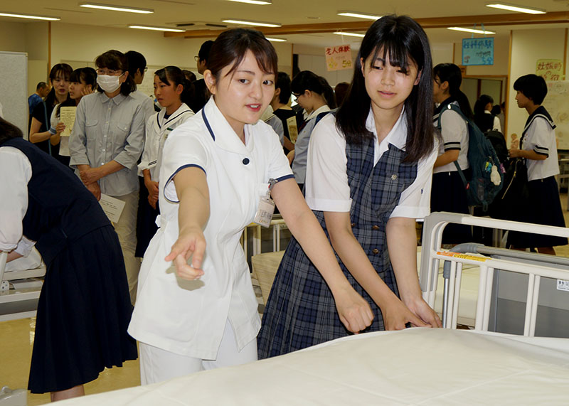 看護職 選択の参考へ 一関高看オープンキャンパス Iwanichi Online 岩手日日新聞社